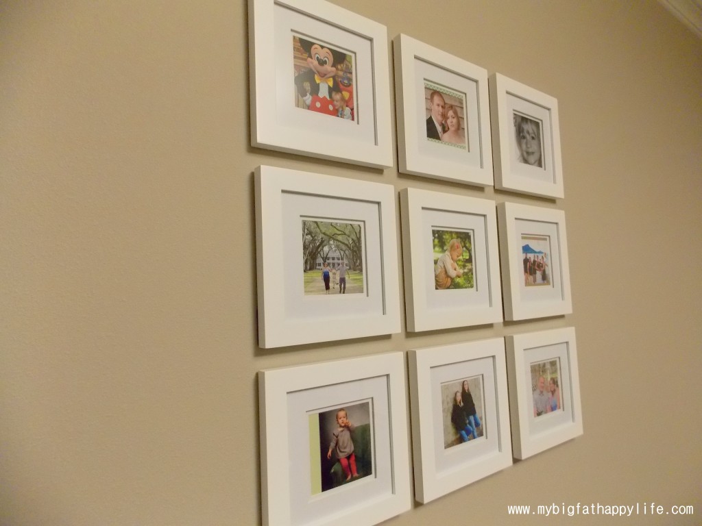 Arranging Multiple Picture Frames on the Wall | mybigfathappylife.com