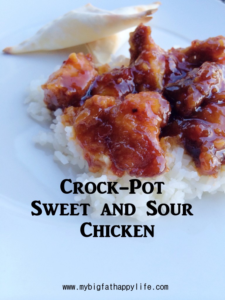 Crock-Pot Sweet and Sour Chicken | mybigfathappylife.com