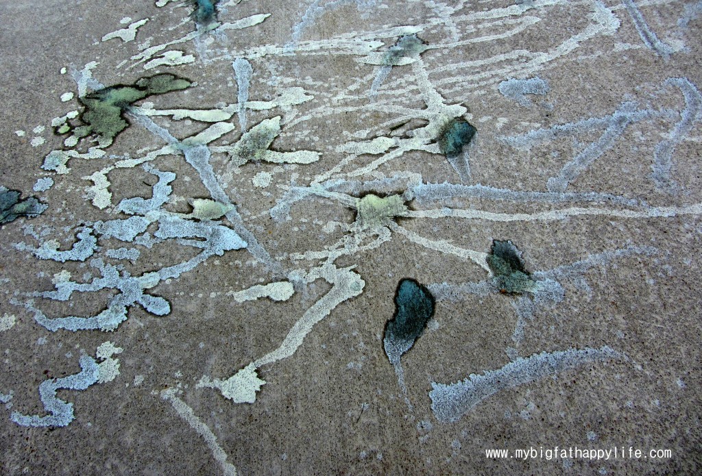 Sidewalk Chalk Paint with Water Guns | mybigfathappylife.com