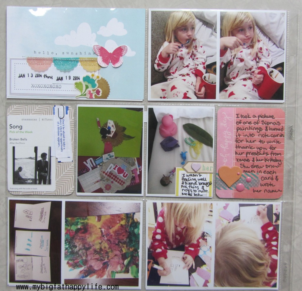 Project Life 2014: Week 3 #projectlife #scrapbook | mybigfathappylife.com