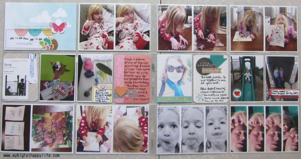 Project Life 2014: Week 3 #projectlife #scrapbook | mybigfathappylife.com