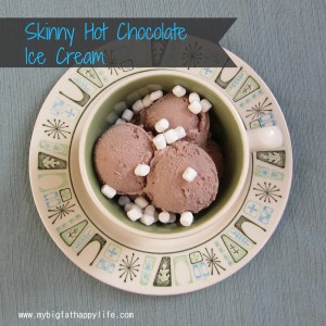 Skinny Hot Chocolate Ice Cream | mybigfathappylife.com