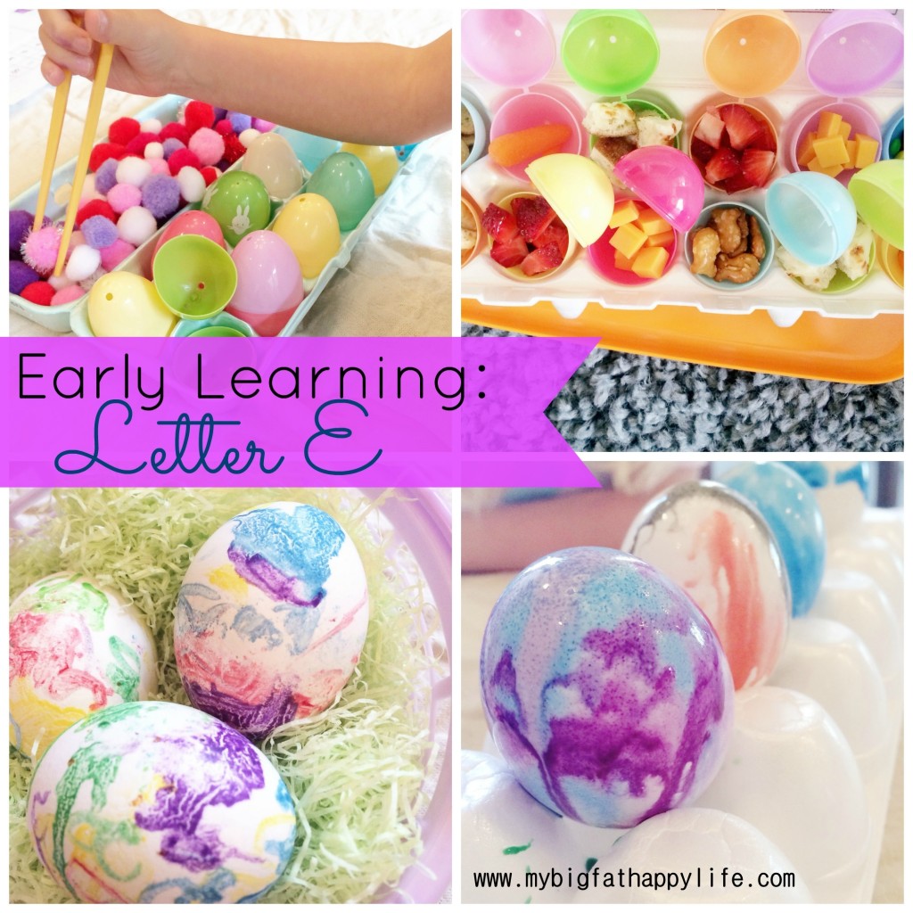 Preschool/Early Learning: Letter E | mybigfathappylife.com