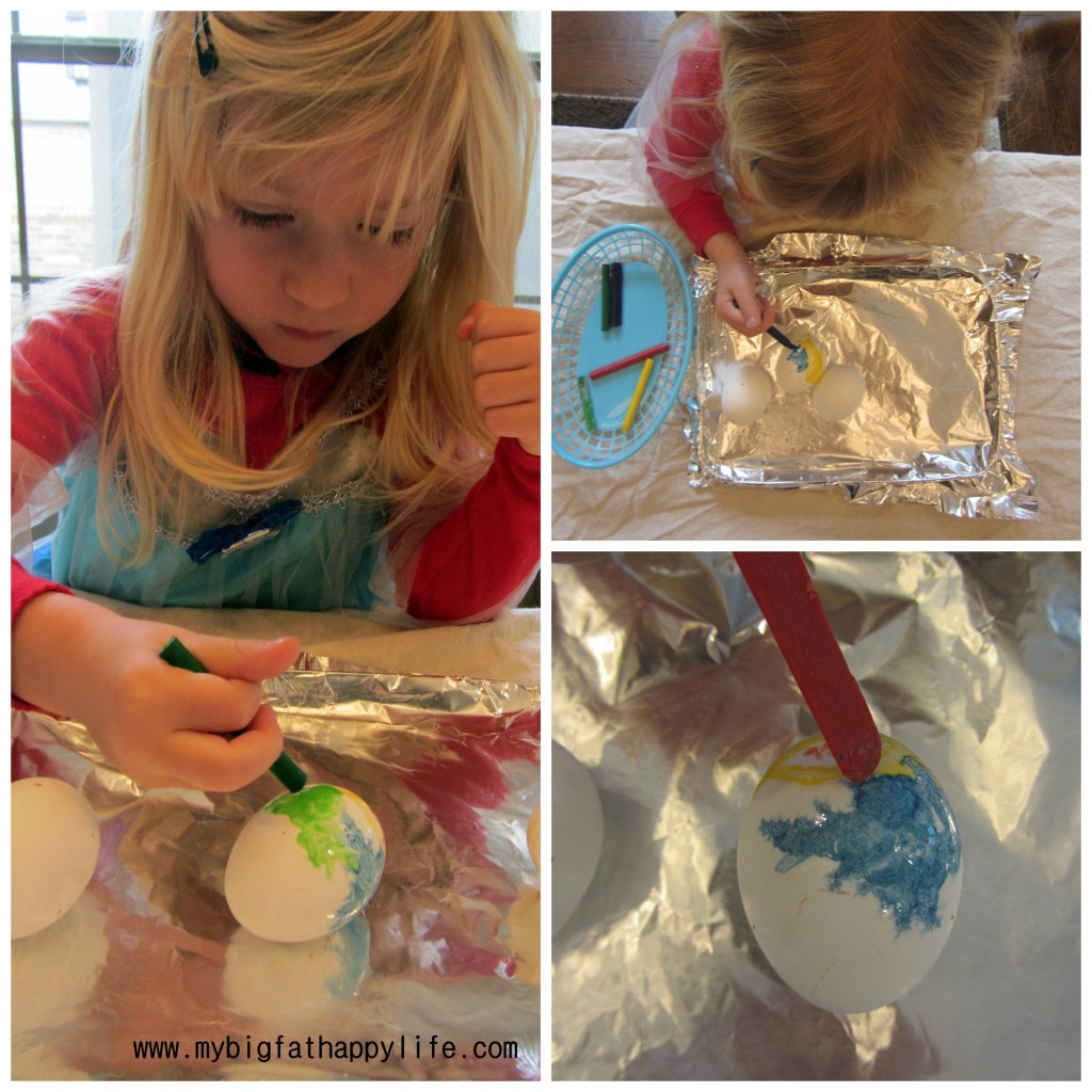 Melted Crayon Easter Eggs | mybigfathappylife.com