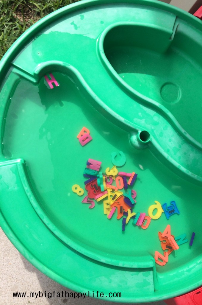 Alphabet Soup: ABC Practice #earlylearning #alphabet #playmatters | mybigfathappylife.com