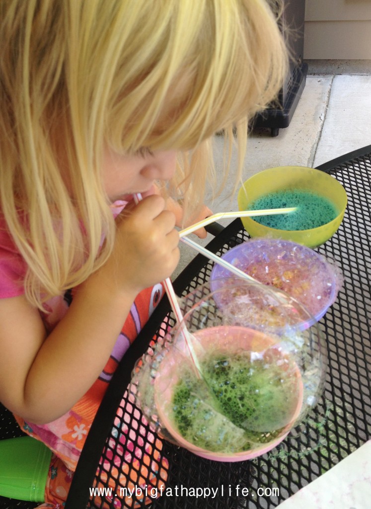 Failed Bubble Painting turned More Messy Potion Fun #playmatters | mybigfathappylife.com