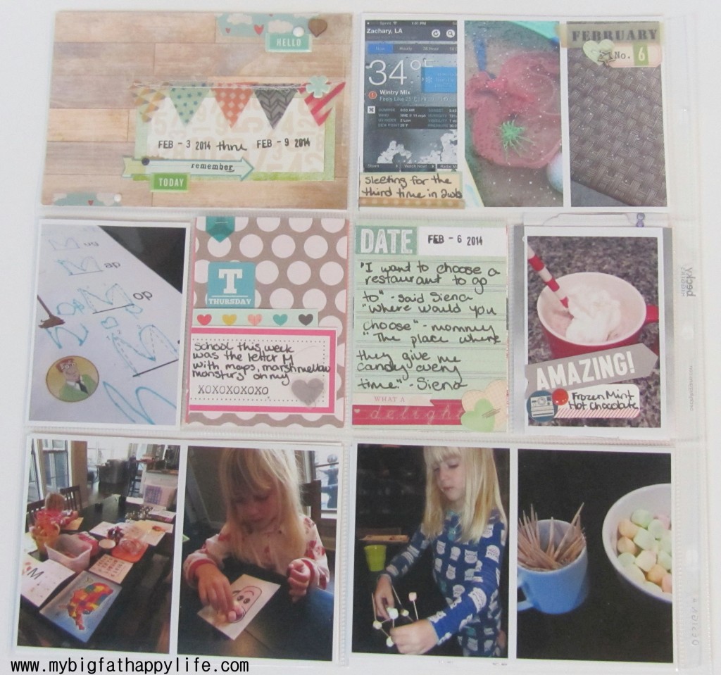 Project Life 2014: Week 6 #scrapbooking #scrapbook #projectlife | mybigfathappylife.com