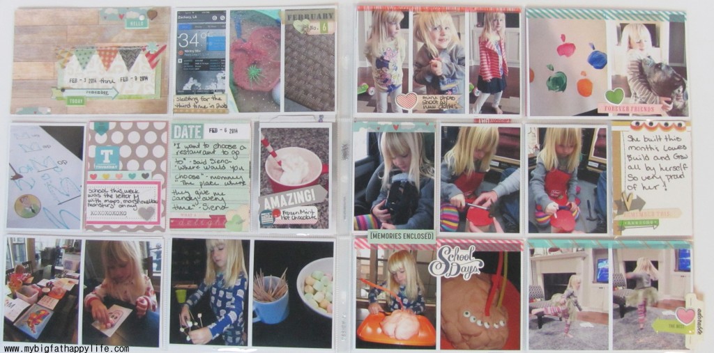 Project Life 2014: Week 6 #scrapbooking #scrapbook #projectlife | mybigfathappylife.com