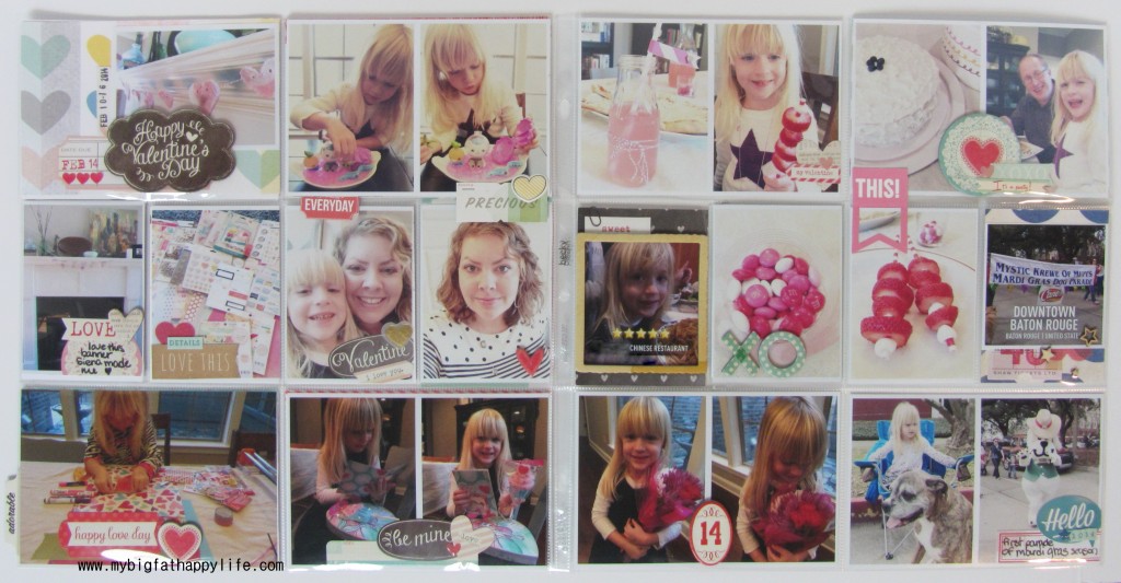 Project Life 2014: Week 7 #scrapbooking #scrapbook | mybigfathappylife.com