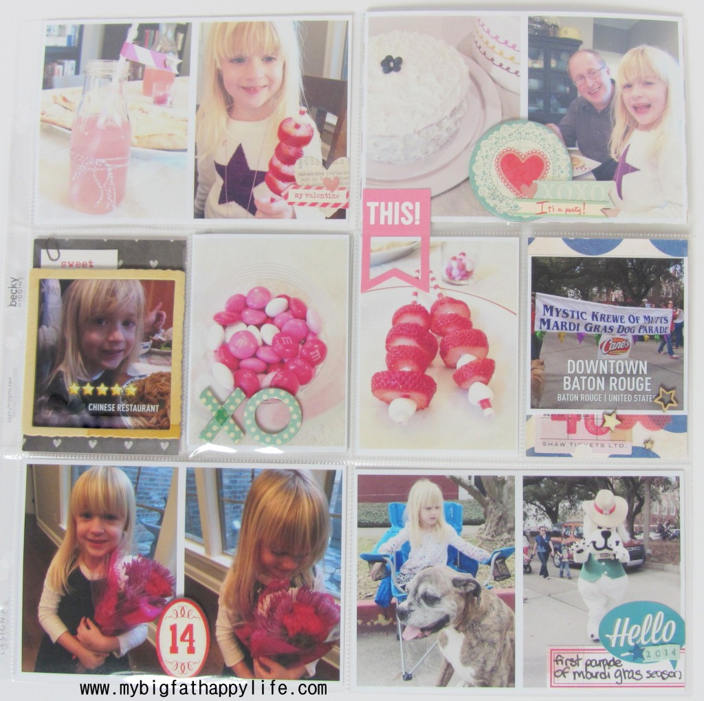 Project Life 2014: Week 7 #scrapbooking #scrapbook | mybigfathappylife.com