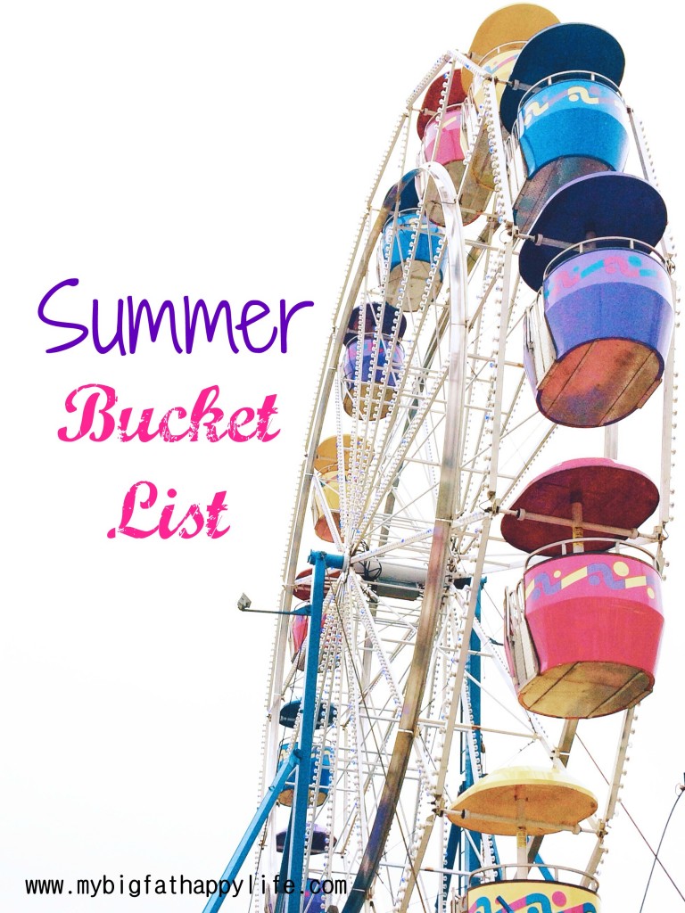 Summer Bucket List #summer | mybigfathappylife.com