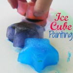 Ice Cube Painting #artsandcrafts | mybigfathappylife.com