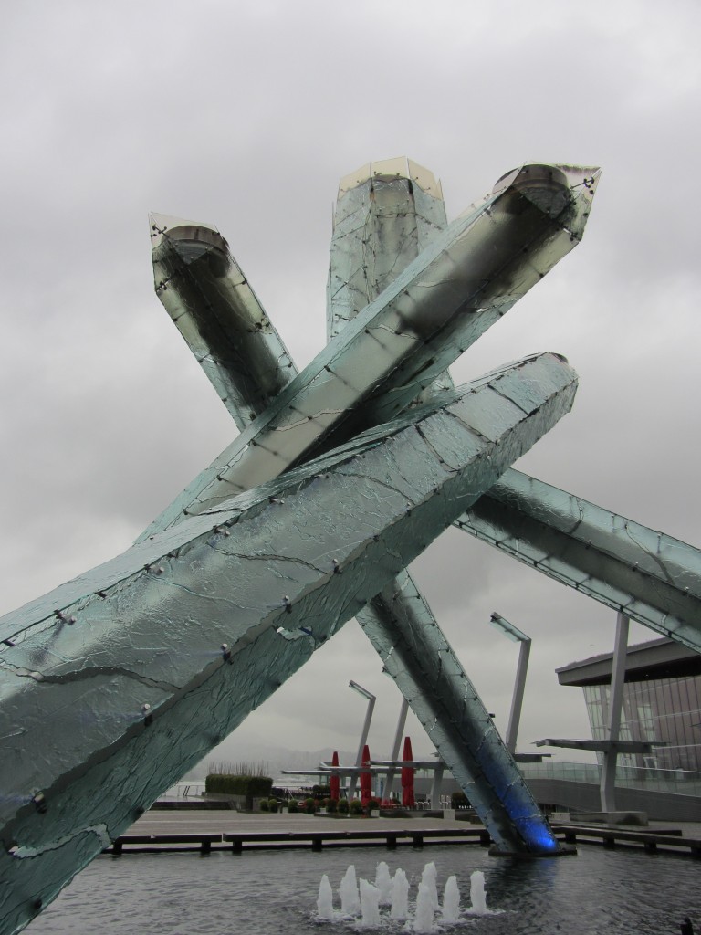 Vancouver, Canada; Olympic torch, Stanley Park, steam clock, Capilano Suspension Bridge and Cliffwalk, and Meat & Bread | mybigfathappylife.com