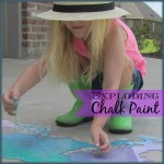 Exploding Chalk Paint #chalk #scienceexperiment #messyplay | mybigfathappylife.com