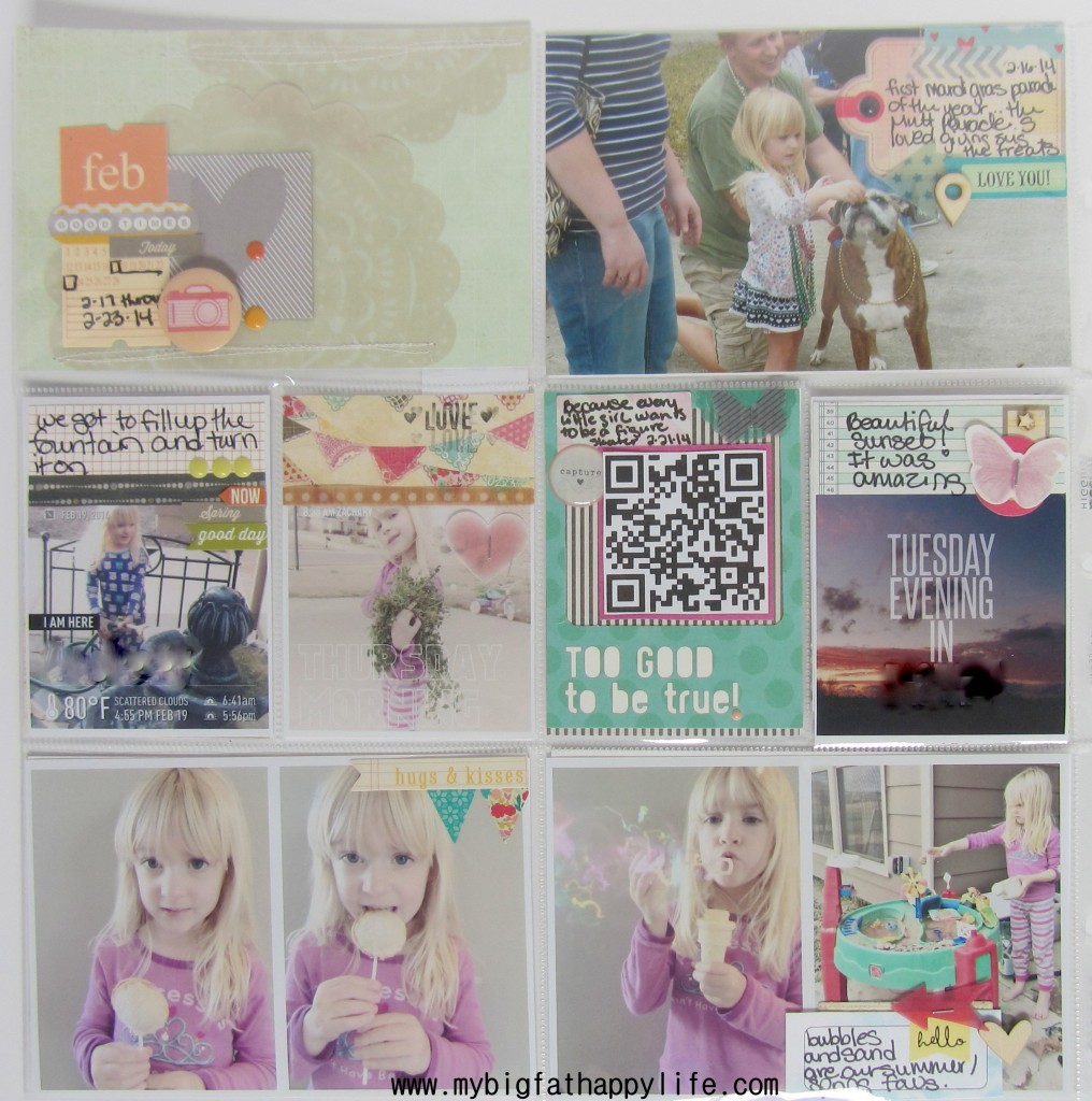 Project Life 2014: Week 8 #scrapbooking #scrapbook #projectlife | mybigfathappylife.com