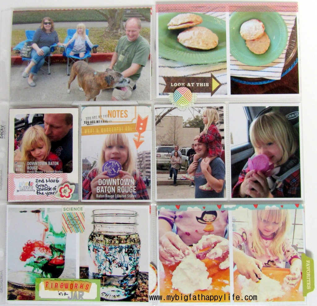 Project Life 2014: Week 8 #scrapbooking #scrapbook #projectlife | mybigfathappylife.com