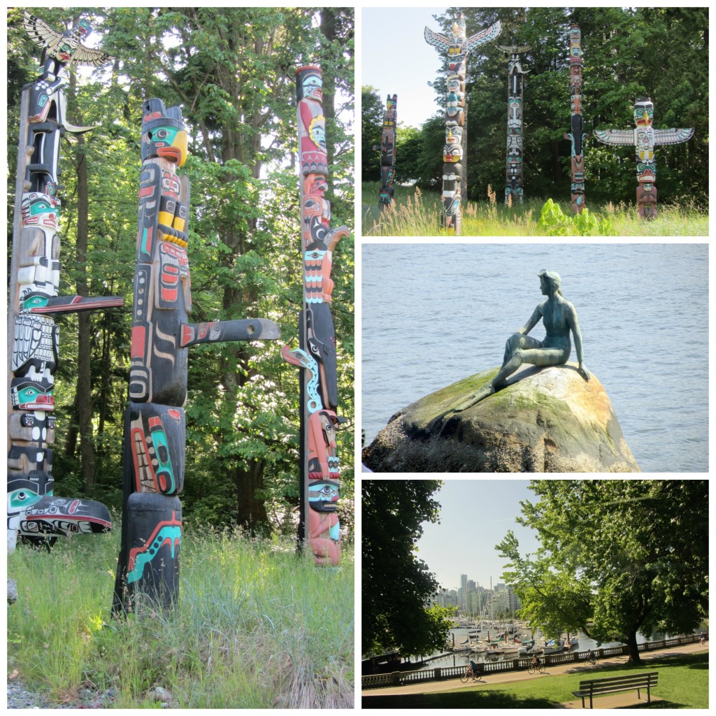 Vancouver, Canada; Olympic torch, Stanley Park, steam clock, Capilano Suspension Bridge and Cliffwalk, and Meat & Bread | mybigfathappylife.com