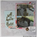 Well, Hello There Scrapbook Layout #HSProjectLife #Scrapbook #Scrapbooking | mybigfathappylife.com