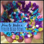 How to Make a Perler Bead Bowl #kidsartsandcrafts #perlerbeads | mybigfathappylife.com