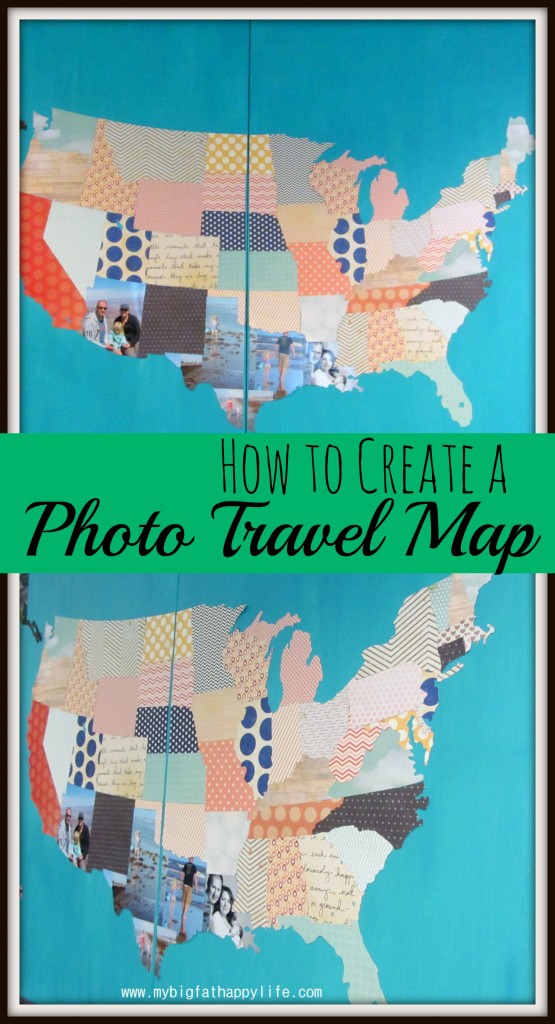 How to Create a Travel Photo Map #uniquesouvenir #travel | mybigfathappylife.com