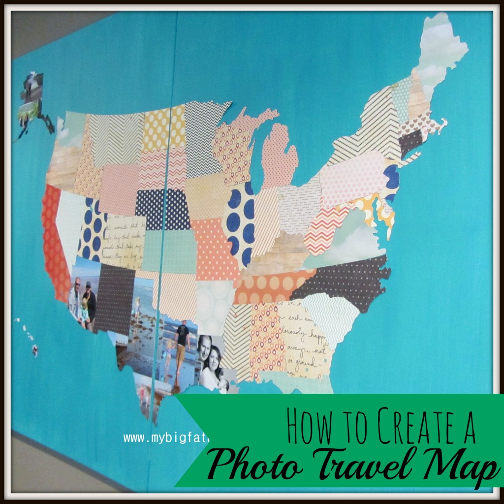 How to Create a Travel Photo Map #uniquesouvenir #travel | mybigfathappylife.com