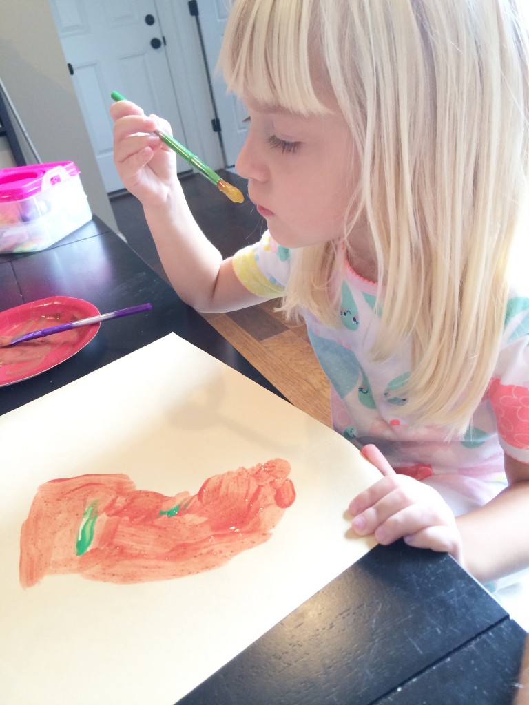 How to Make Fall Scented Paint #artsandcrafts #kidsactivity #fall | mybigfathappylife.com
