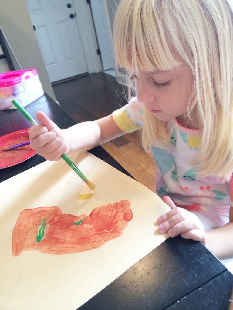 How to Make Fall Scented Paint #artsandcrafts #kidsactivity #fall | mybigfathappylife.com