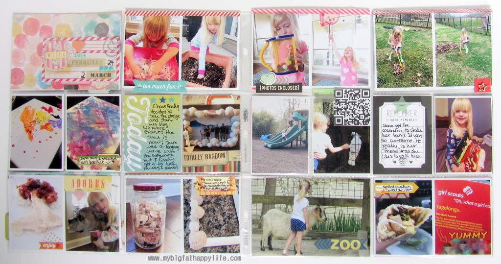 Project Life 2014 Week 9 #scrapbook #projectlife #scrapbooking | mybigfathappylife.com