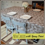 Spray Painting Chairs #DIY #furniture #spraypaint #oldlikenew | mybigfathappylife.com