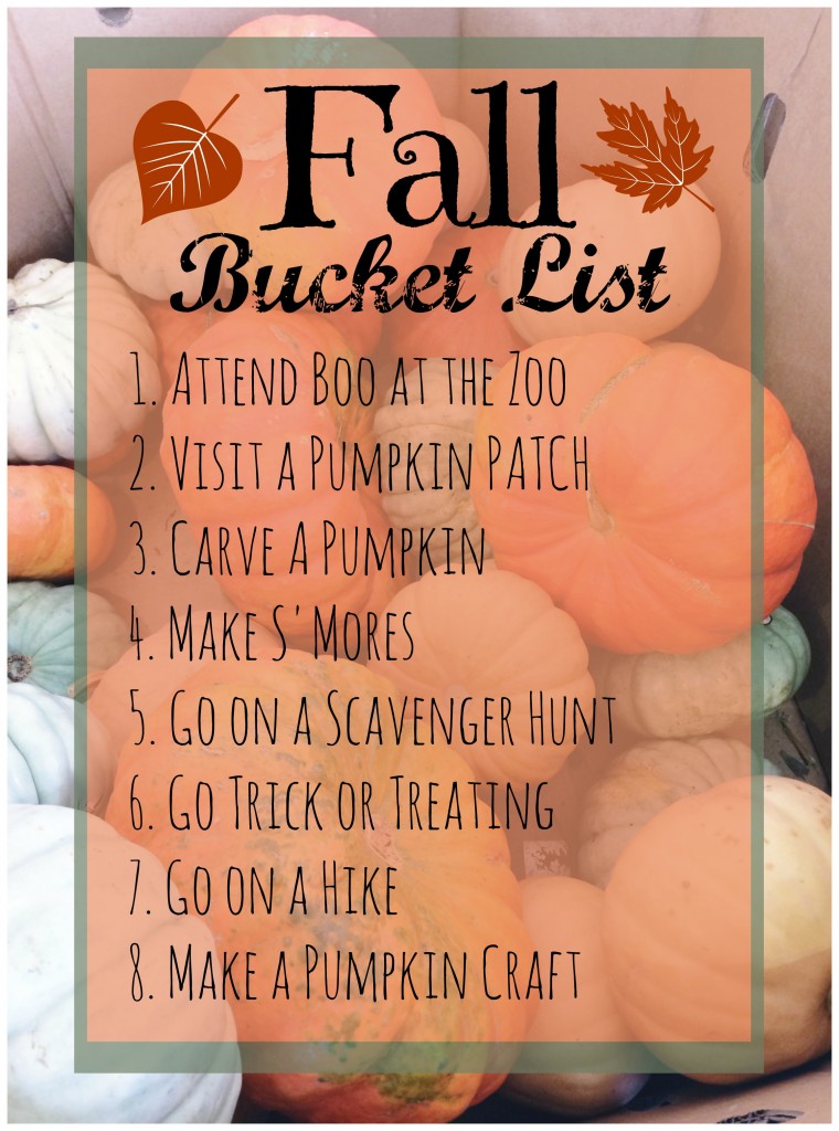 The perfect bucket list for family this fall.  Fall Bucket List #fall #autumn #familytime #family #bucketlist | mybigfathappylife.com