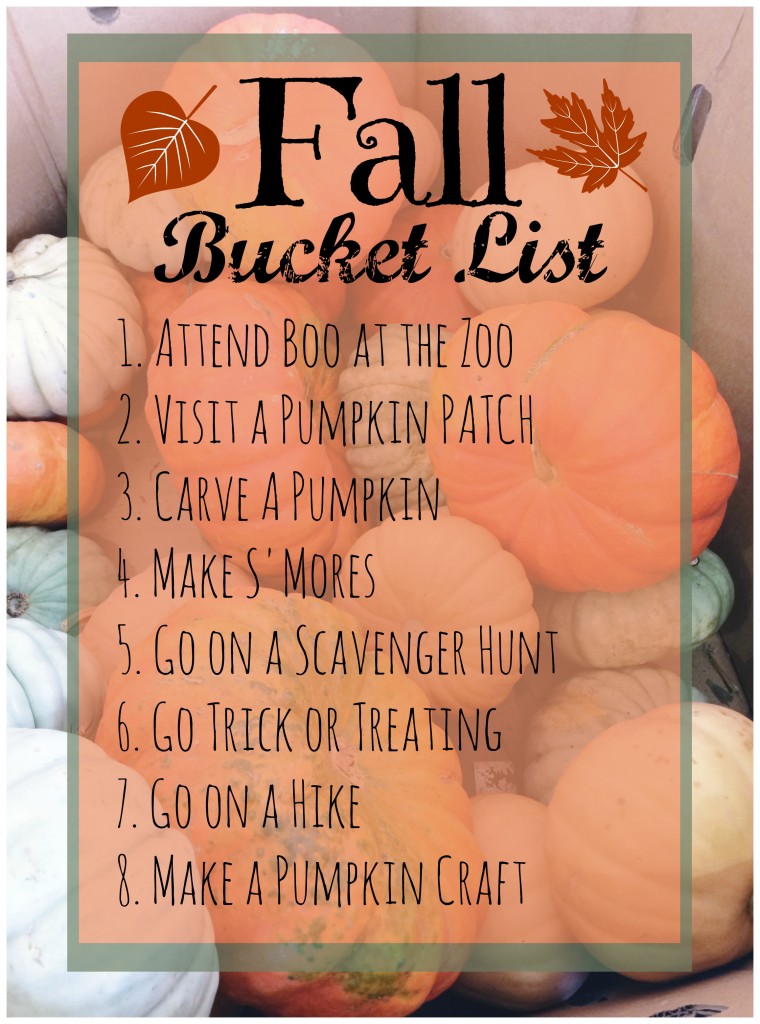 The perfect bucket list for family this fall.  Fall Bucket List #fall #autumn #familytime #family #bucketlist | mybigfathappylife.com