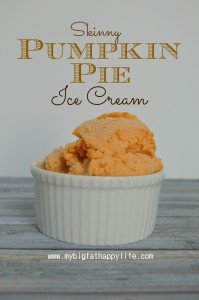 Pumpkin Pie Ice Cream #fall #dessert #autumn #recipe | mybigfathappylife.com