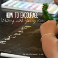 How to Encourage Practicing Writing #earlylearning #abcs #preschool #totschool #homeschool | mybigfathappylife.com