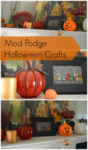 Mod Podge Halloween Craft #plaidcrafts #modpodge #decoden #whippedclay | mybigfathappylife.com