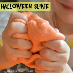 Halloween Slime #halloween #fall #slime #sensory | mybigfathappylife.com