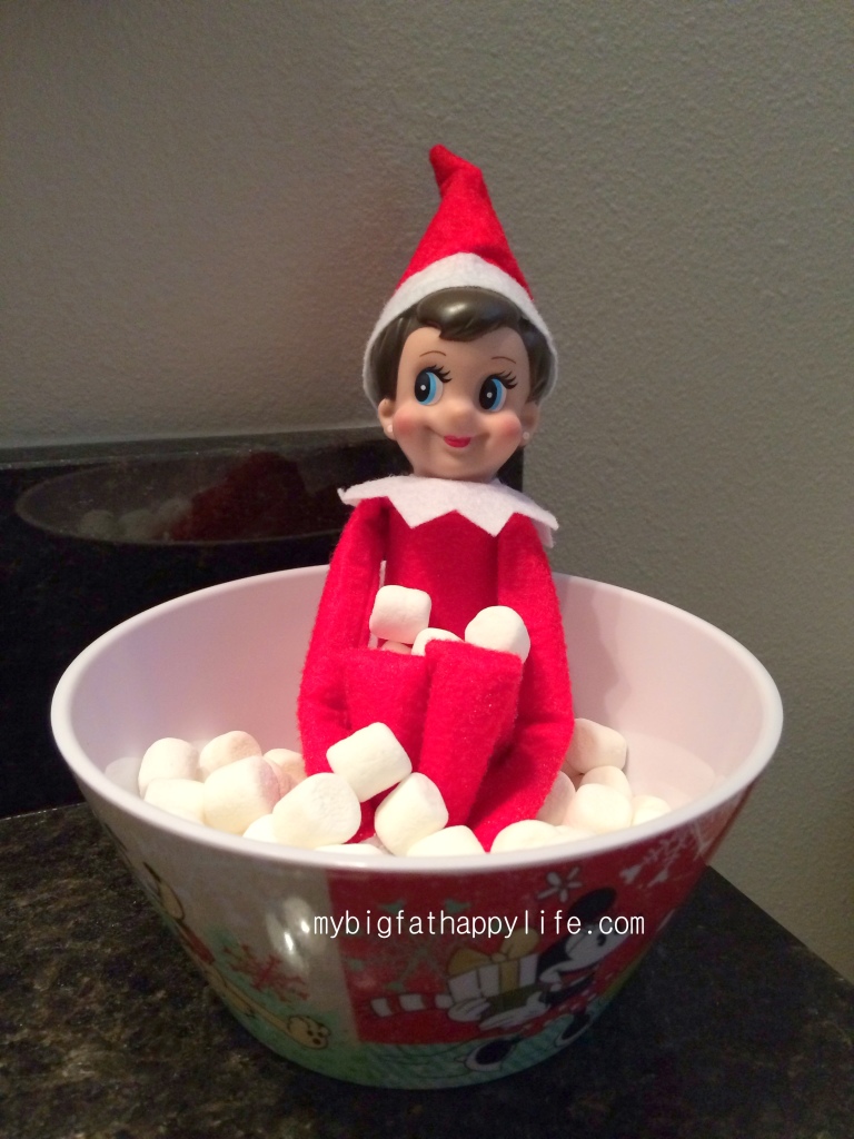 24 Non-Messy Elf on the Shelf Antics #elfontheshelfideas #elfontheshelf #christmas | mybigfathappylife.com