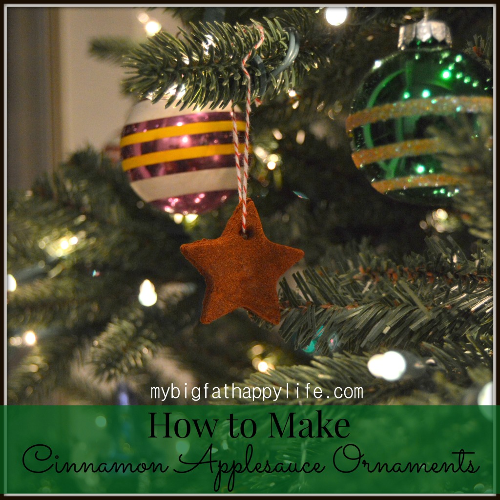 How to Make Cinnamon Applesauce Ornaments #DIY #Christmas | mybigfathappylife.com