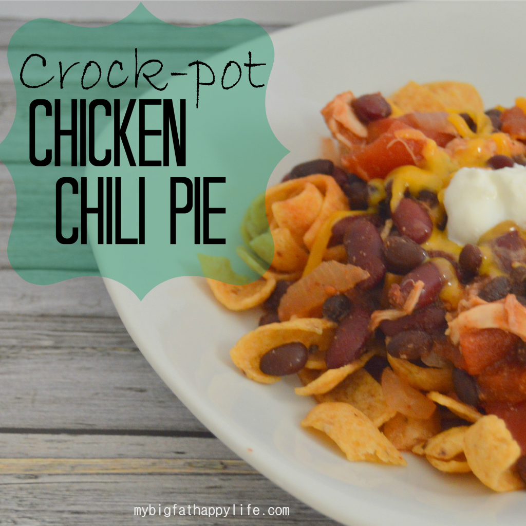 crock-pot chicken chili pie