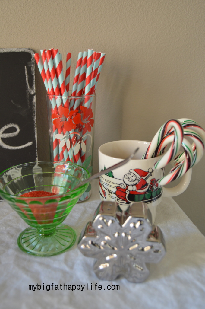 Assembling a Hot Chocolate Bar #Christmas #Christmasmorning | mybigfathappylife.com