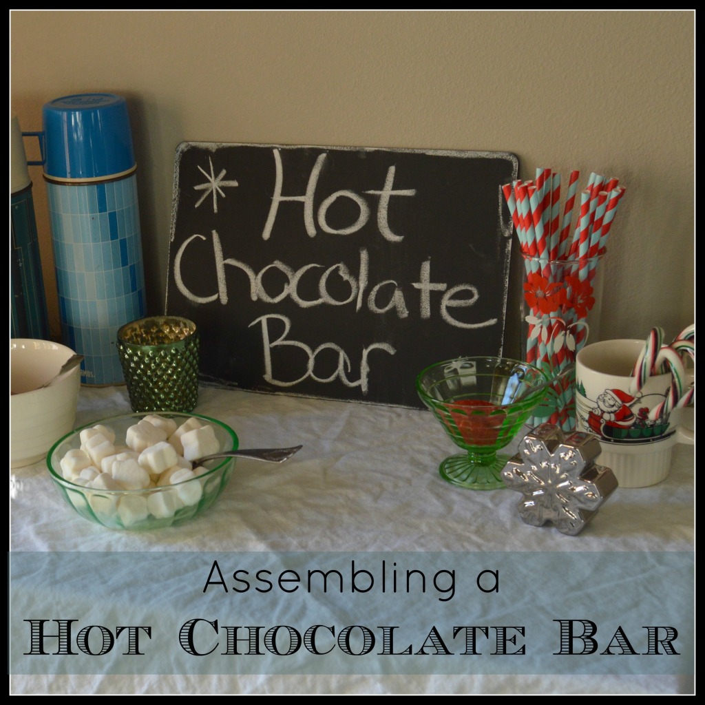Assembling a Hot Chocolate Bar #Christmas #Christmasmorning | mybigfathappylife.com