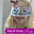 Make a Mardi Gras Mask, Kids Activity, Arts and Crafts | mybigfathappylife.com