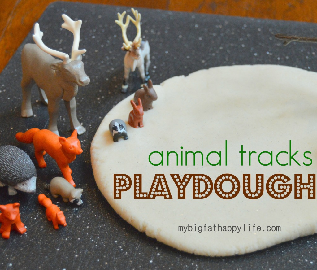 Animal Tracks Playdough #kidactivity #imaginativeplay | mybigfathappylife.com
