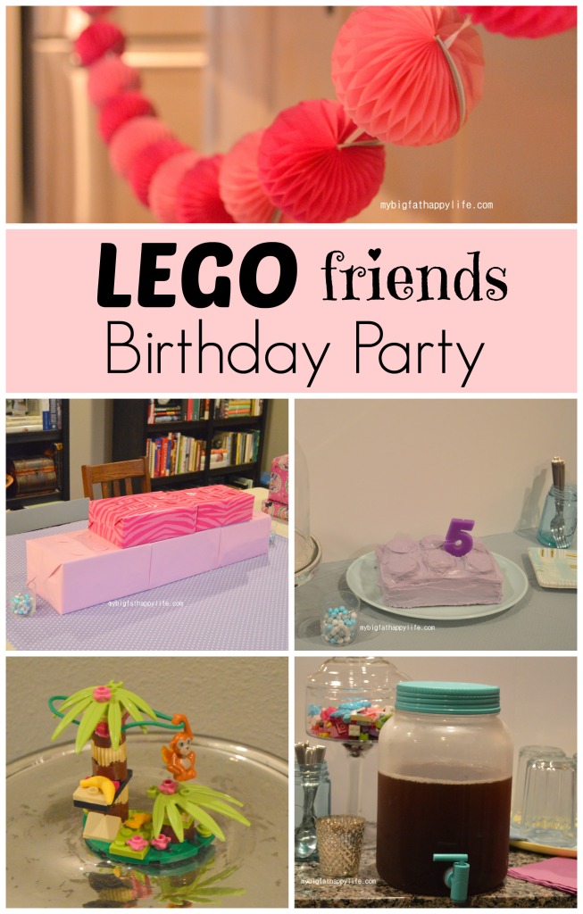 Lego Friends Birthday Party | mybigfathappylife.com