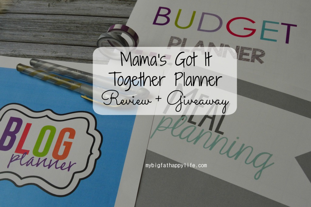 Mama's Got It Together Planner Review + Giveaway | mybigfathappylife.com
