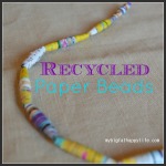 Recycled Paper Beads; Necklace and Bracelet | mybigfathappylife.com