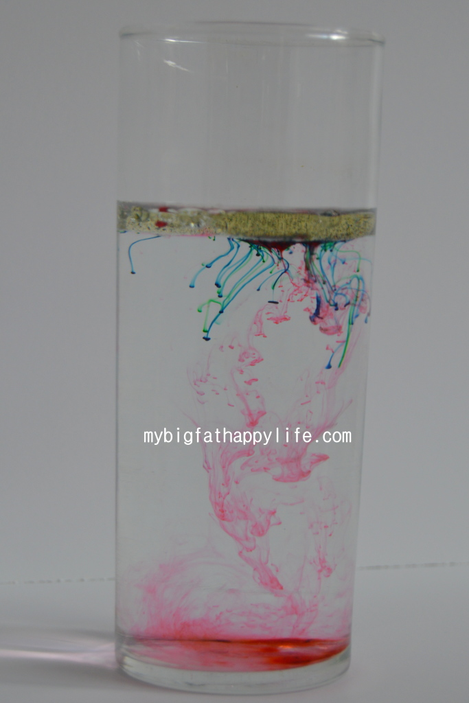 Fireworks in a Jar a wonderful elementary science experiment | mybigfathappylife.com