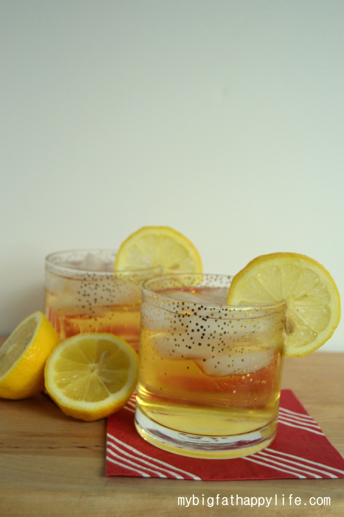 Maple Bourbon Cocktail with Veri Soda; tastes like a Maple Nut Goodies | mybigfathappylife.com