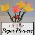 How to Make Paper Flowers, Paper Tulips | mybigfathappylife.com