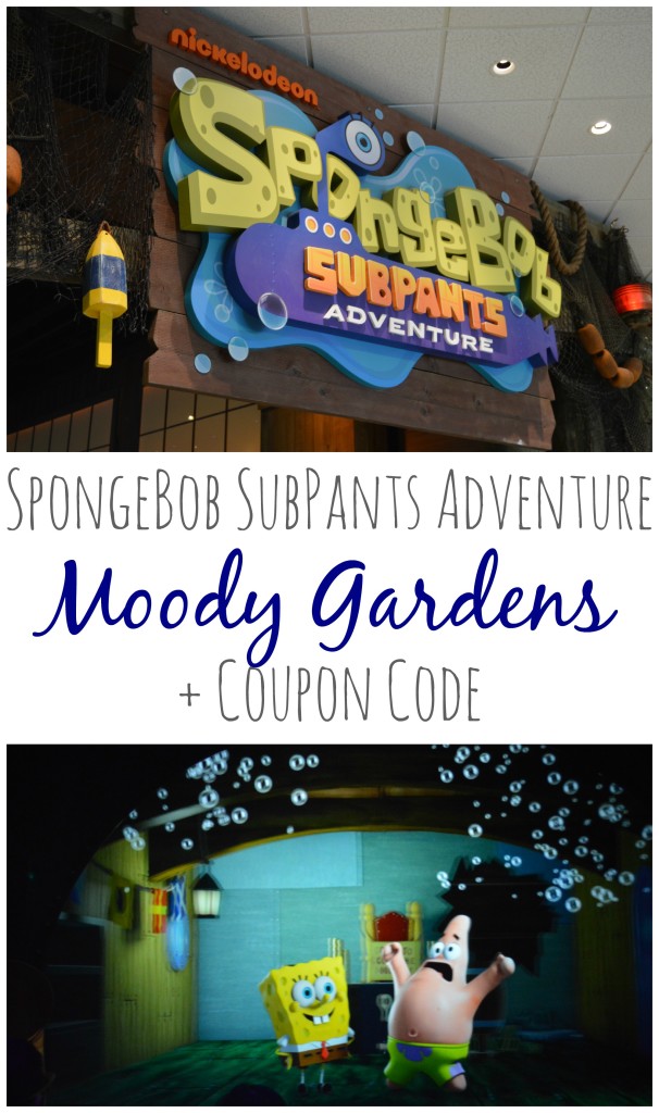 Moody Gardens: SpongeBob SubPants Adventure + Coupon Code #SubPants #ChooseYourAdventure #BestDiveEver #ImmerseYourself #sponsored | mybigfathappylife.com