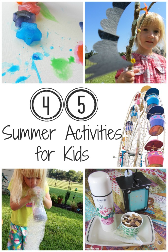 45 Summer Activities for Kids | mybigfathappylife.com